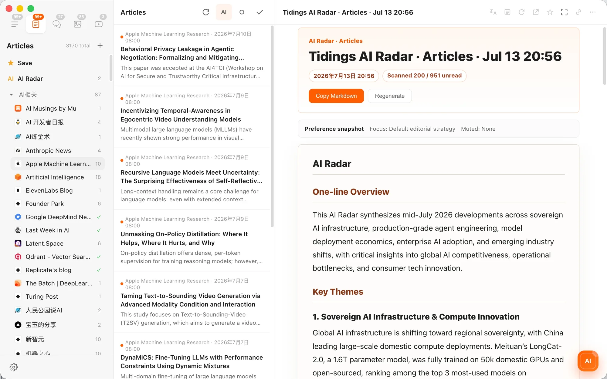 Tidings Daily AI Radar